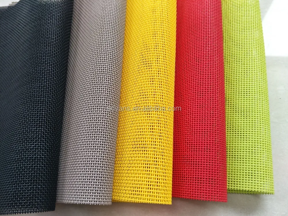 
1*1 Vinyl Woven PVC Coated Polyester Horse mask Cloth Mesh fabric 