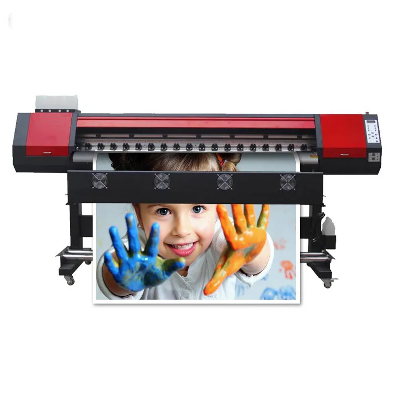 Latest 1.8M Color Photo Printing Machine Digital Inkjet Solvent Plotter