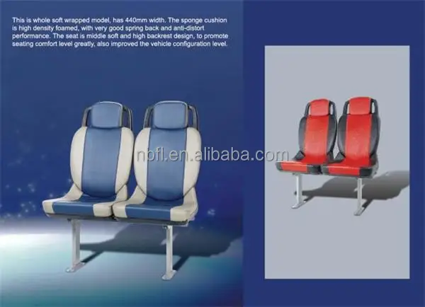 
whole soft wrapped plastic bus seat for city bus transportation and ferry boat 