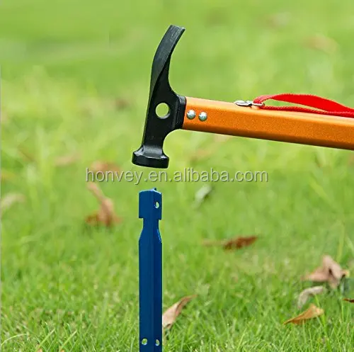 
Outdoor Camping Tent Peg Stake Hammer Nail Puller Extractor Multifunctional Tool With Aluminum Handle 