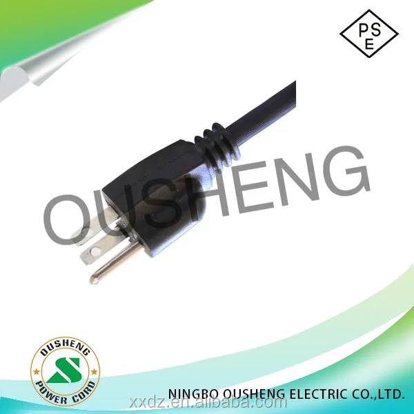 PSE plug to IEC 60320 C13 power cord desktop JAPAN POWER CORD