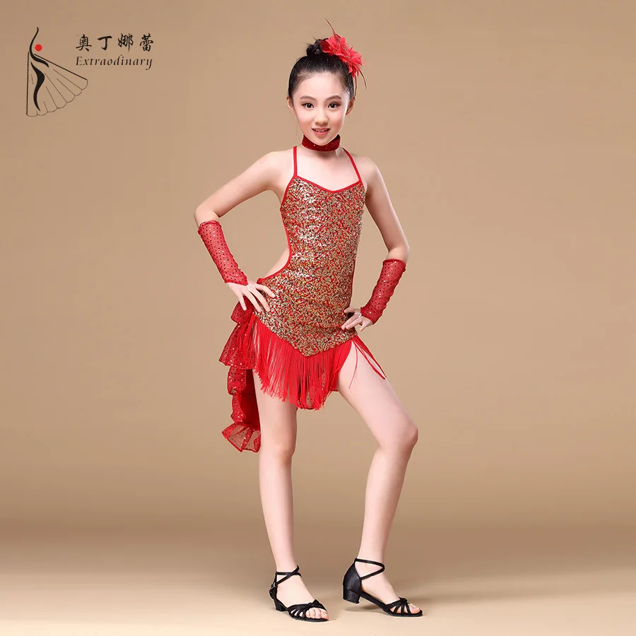 TL00991 new arrival wholesale latin dance dress child dresses