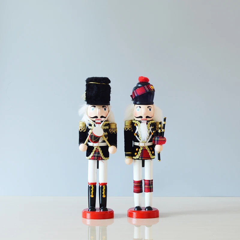 Festival Gift Home Decoration Christmas  Soldier Statue Wooden Nutcracker Doll