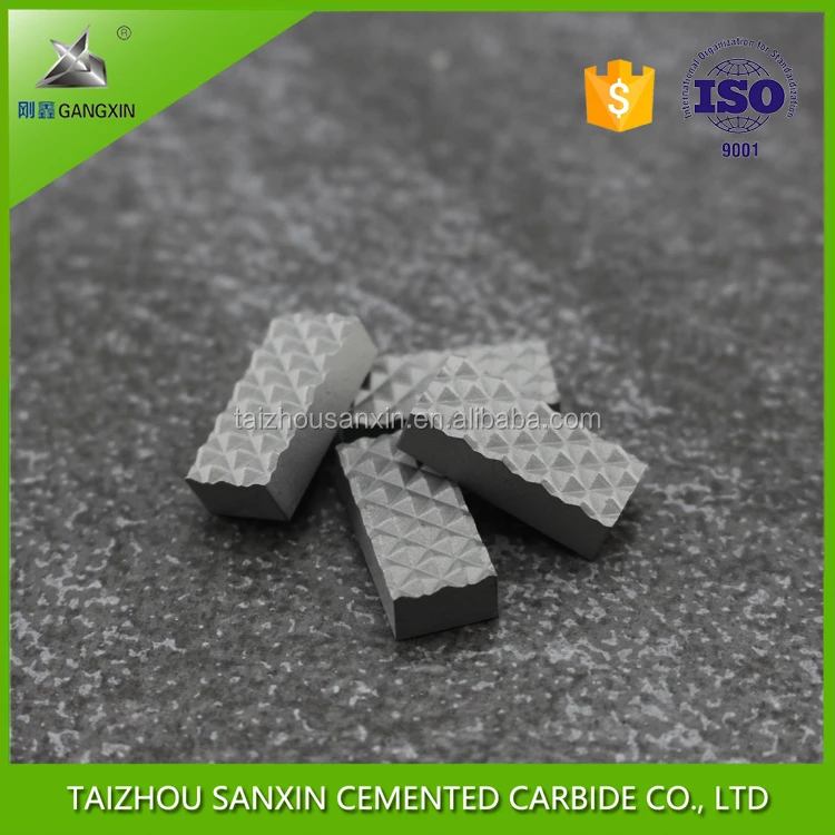YG6 YG8 Grade for mining and diamond drilling cemented tungsten carbide gripper inserts/tips for chuck jaw sanxin