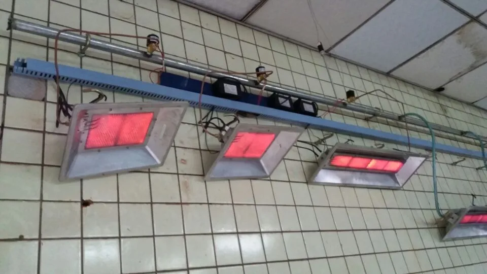 Auto temperature control infrared gas heater for hens chicks poultry house