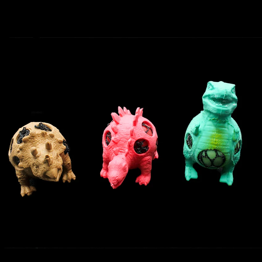 Novelty Dinosaur Squishy Mesh Ball Grape Squeeze Relief Autism Toys Kids Adult Anti-Stress Toys