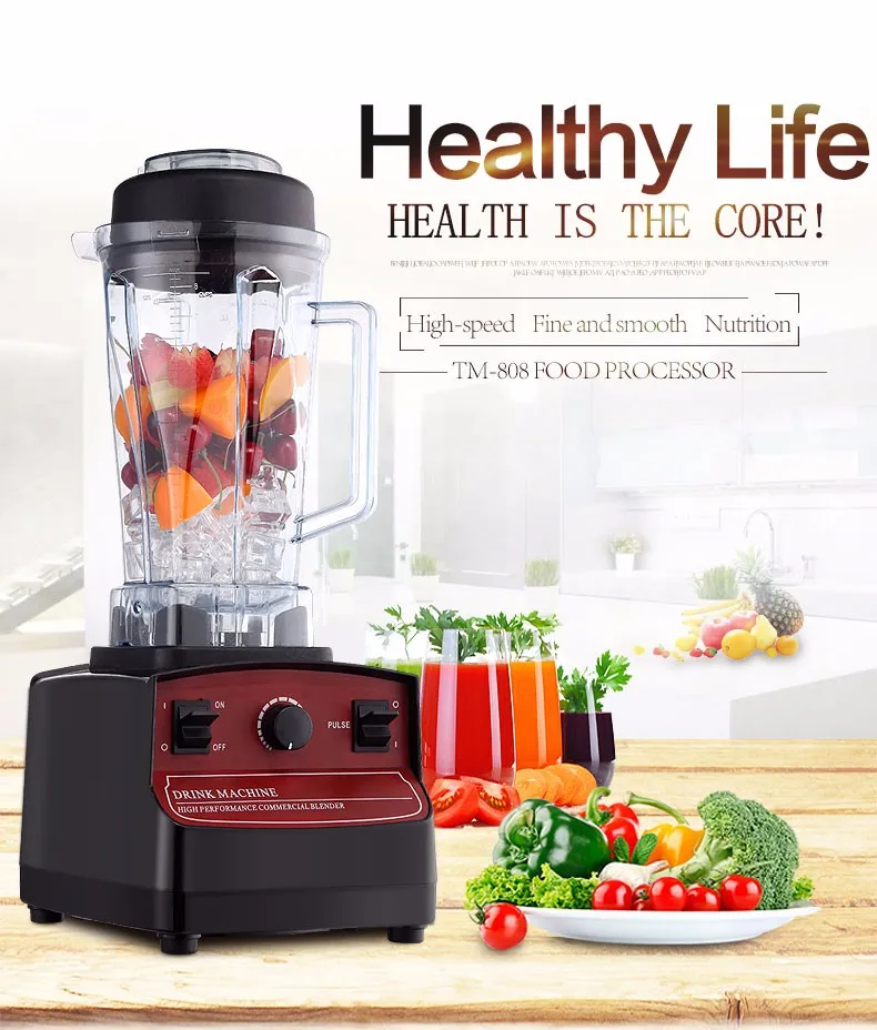 Kitchen supplies industrial commercial juice bar fruits frappe ice smoothie maker blender
