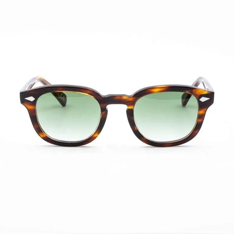 
ready stock vintage sunglasses for man woman fashion retro round acetate sunglasses high quality italy design custom logo 