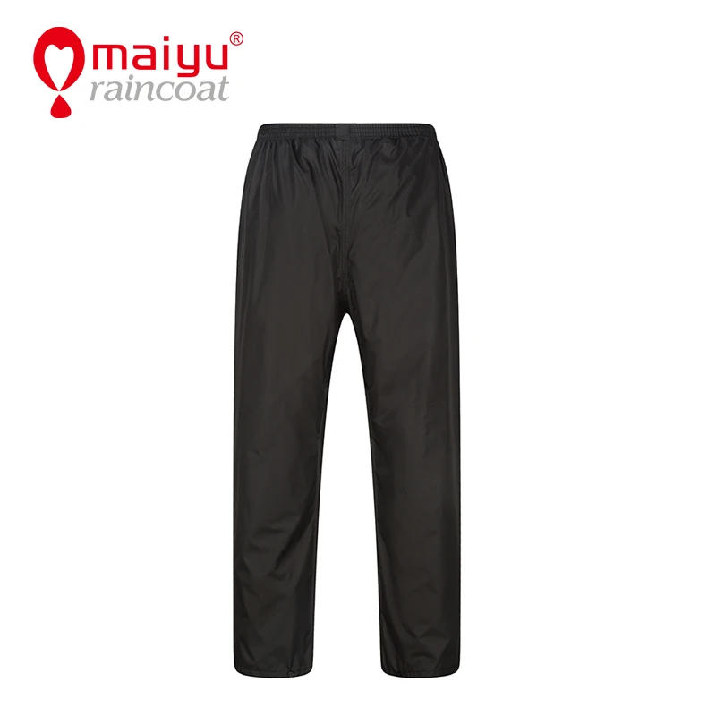 
Maiyu men raincoat waterproof black rain coat pants 