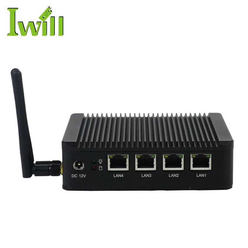 Atom E3845 support AES-NI fanless VPN Router 4*1000M LAN firewall pc pfsense