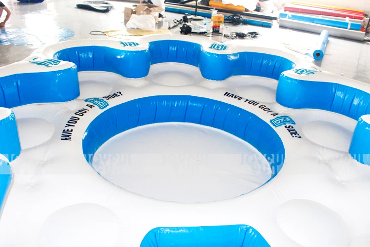 China Professional Supplier High quality  PVC  Inflatable Floating Water Island Climbing Tower Slide