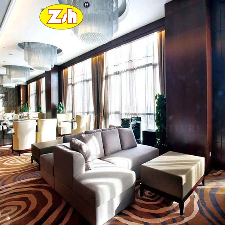 Фошань zesheng отель Гостиная диван набор отельная софа отель журнальный столик набор ZH-275