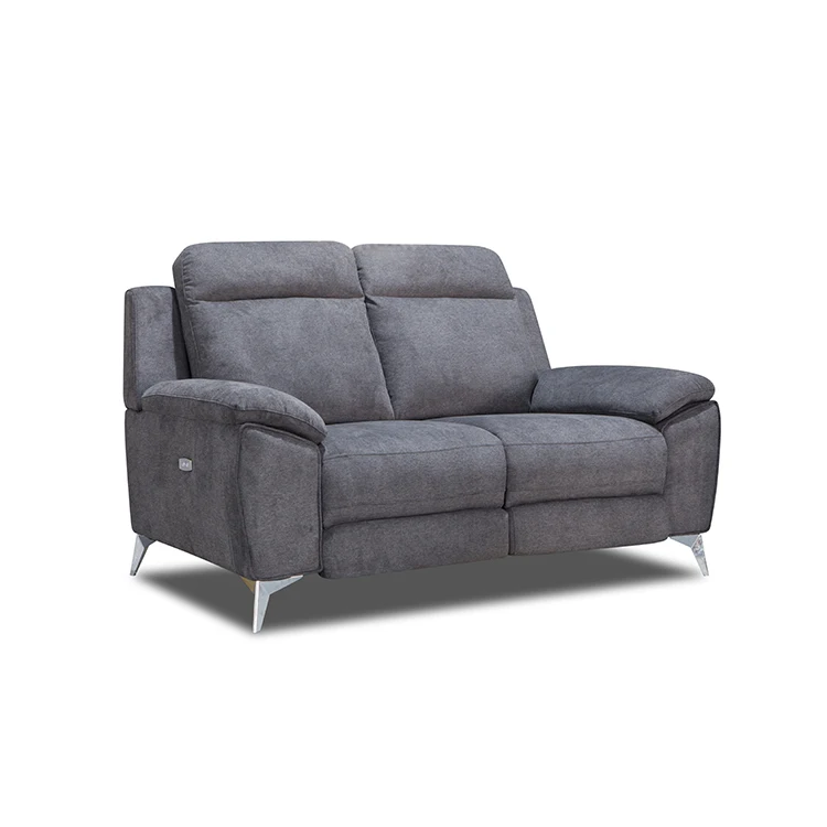 French style elegant design modern fabric reclining loveseat sofa