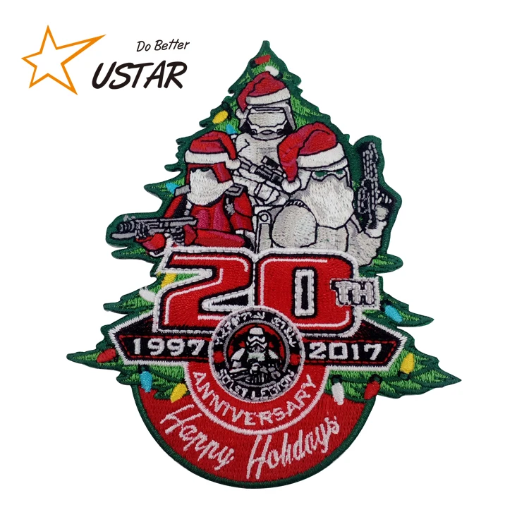 No Minimum Order China Factory Cheap Custom Large Sew On Embroidered Patches For Clothes