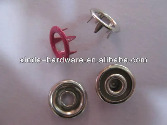 brass material painting color111# 222# 333# ring snap button Kid snap buttons