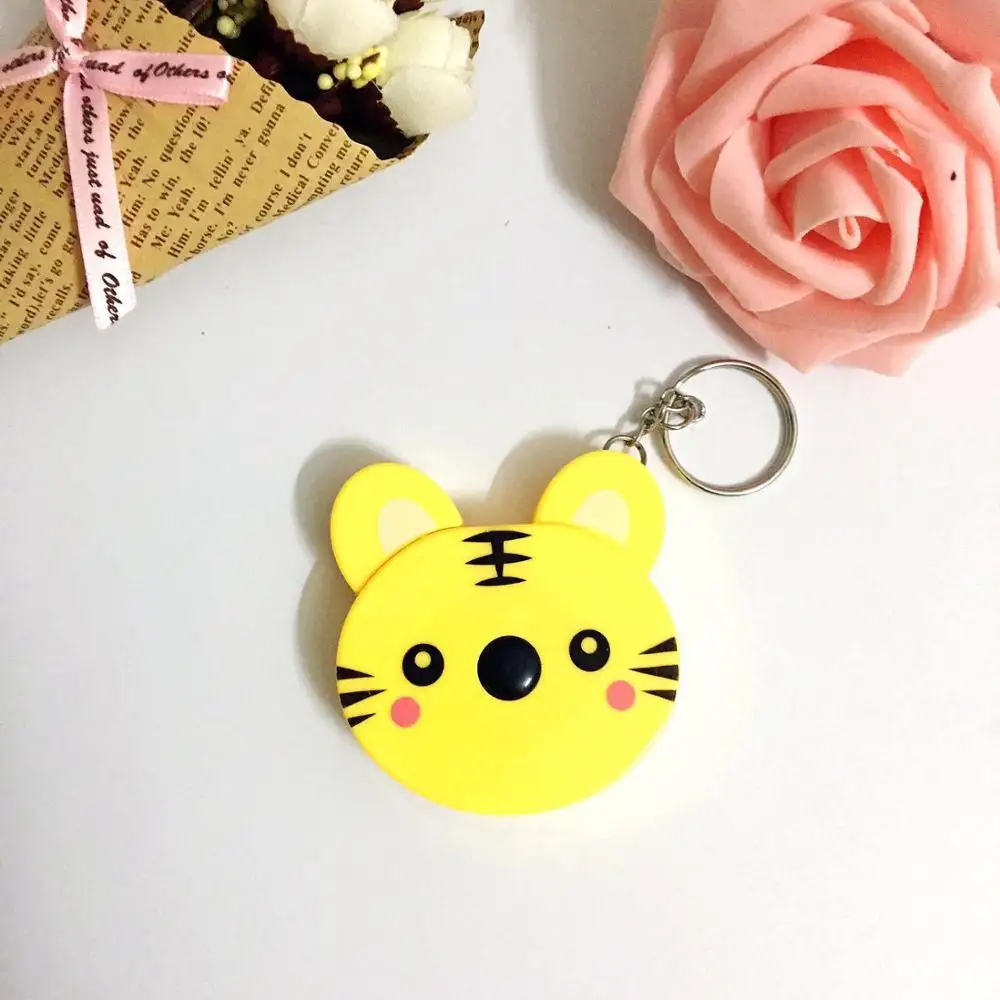 Hot sale Mini Animal Shaped Tape Measure With Key Chain tapeline