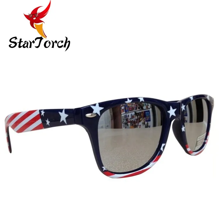 2025 Luxury Brand Newest American Flag Sunglasses Patriotic Fashion USA Flag CE USA Flag Sunglasses