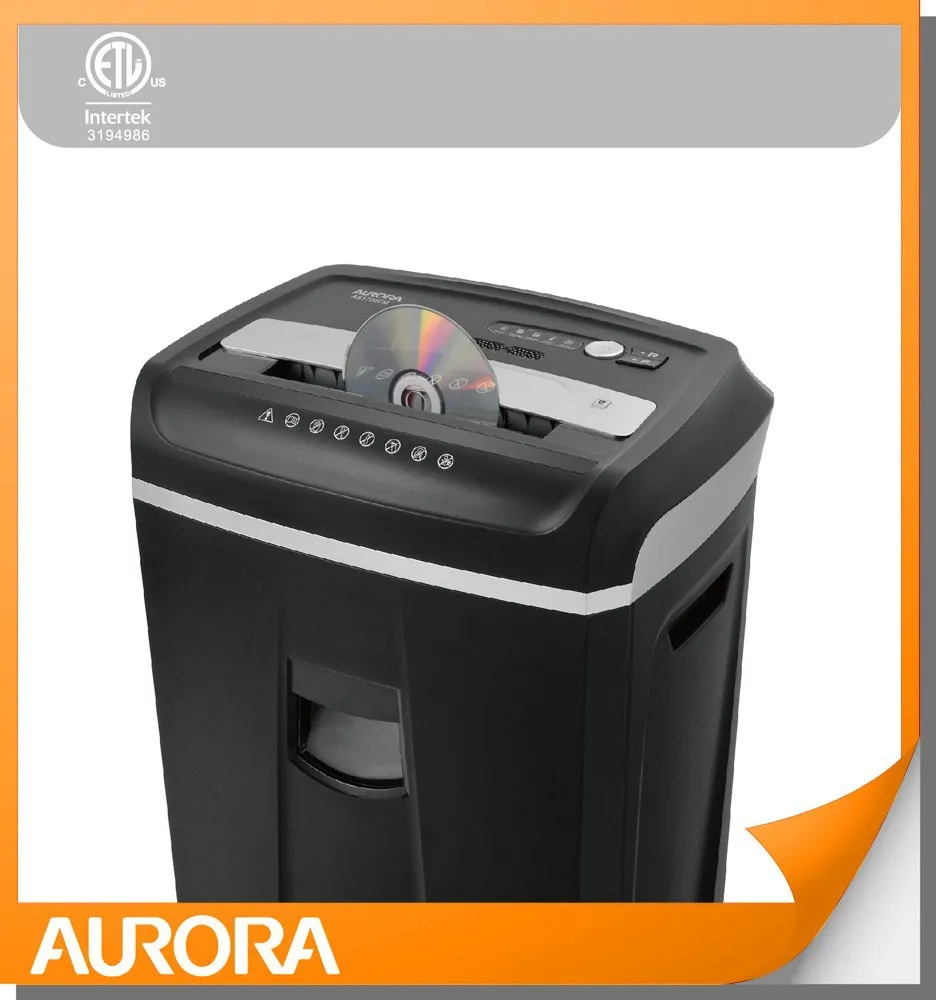 Аврора AS1720CM пластиковый бумажный измельчитель, 17 листов (A4) Мини crosscut 4x12 мм, сверхмощный измельчитель для офиса