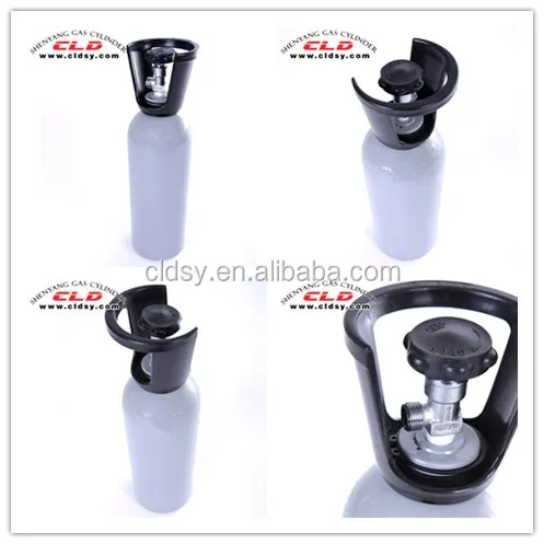 
6L 15MPa High Pressure Seamless Alloy 6061 Helium Gas Cylinder 