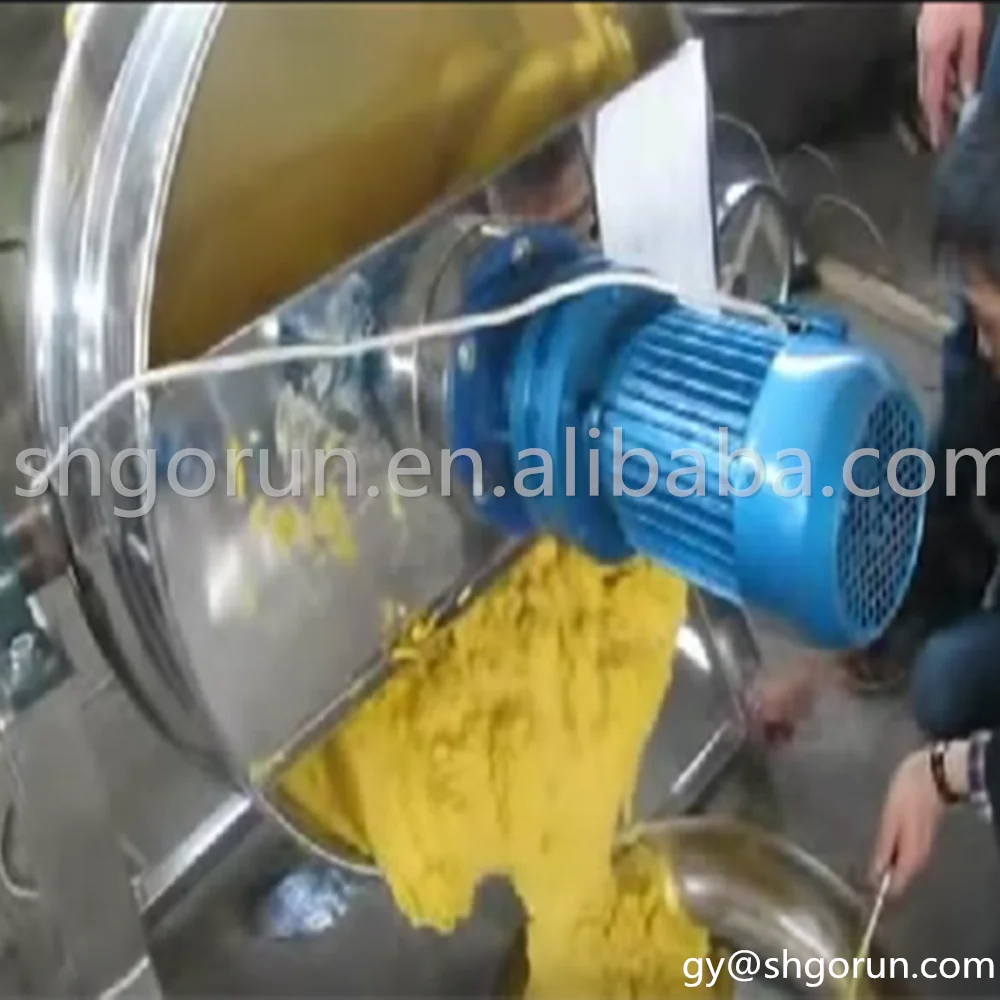 
Large Electric Boiling And Mixing Pot/ Tilting Cooking Candy Kettle 