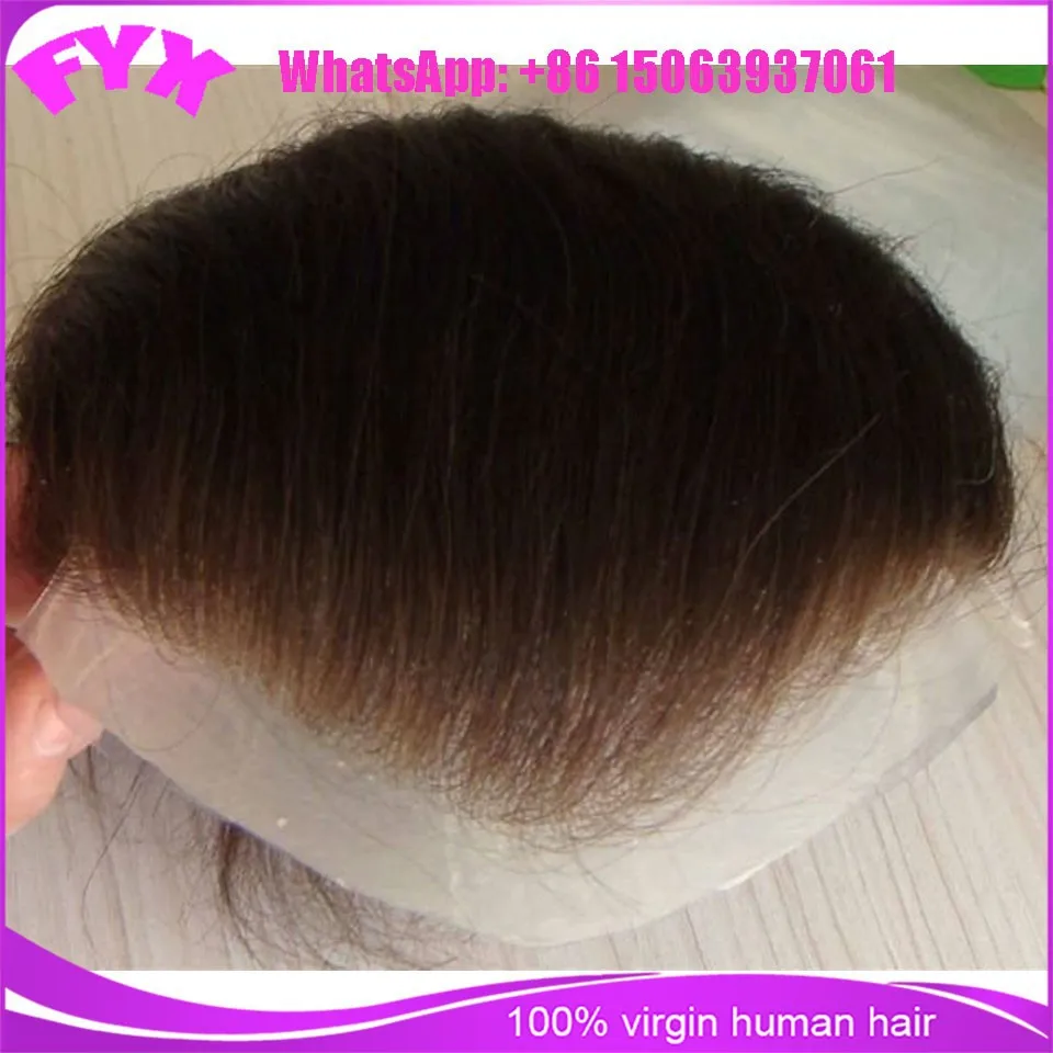 factory direct sale 100% human hair system mono toupee mens hair systems toupee High quality wigs for men