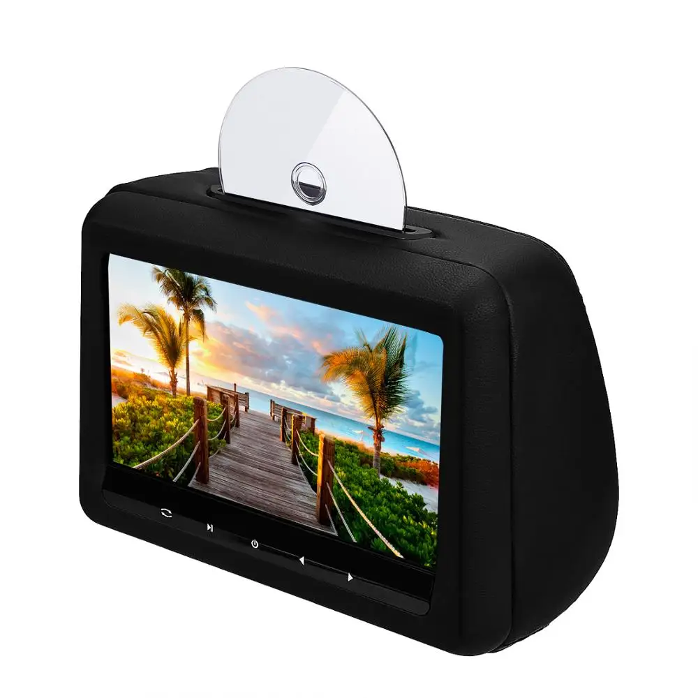Headrest dvd monitor 10.1 inch with 1080P USB SD MP5 FM IR transmitter
