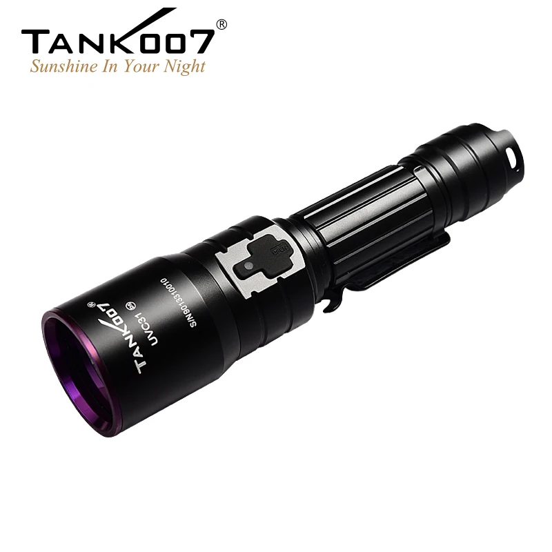 Tank007 Long distance inspection 365nm uv NDT torch refrigerant leak detection blacklight flashlight Lanterna Led uv flashlight