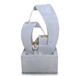 home  garden decoration water fall with light modern fountain