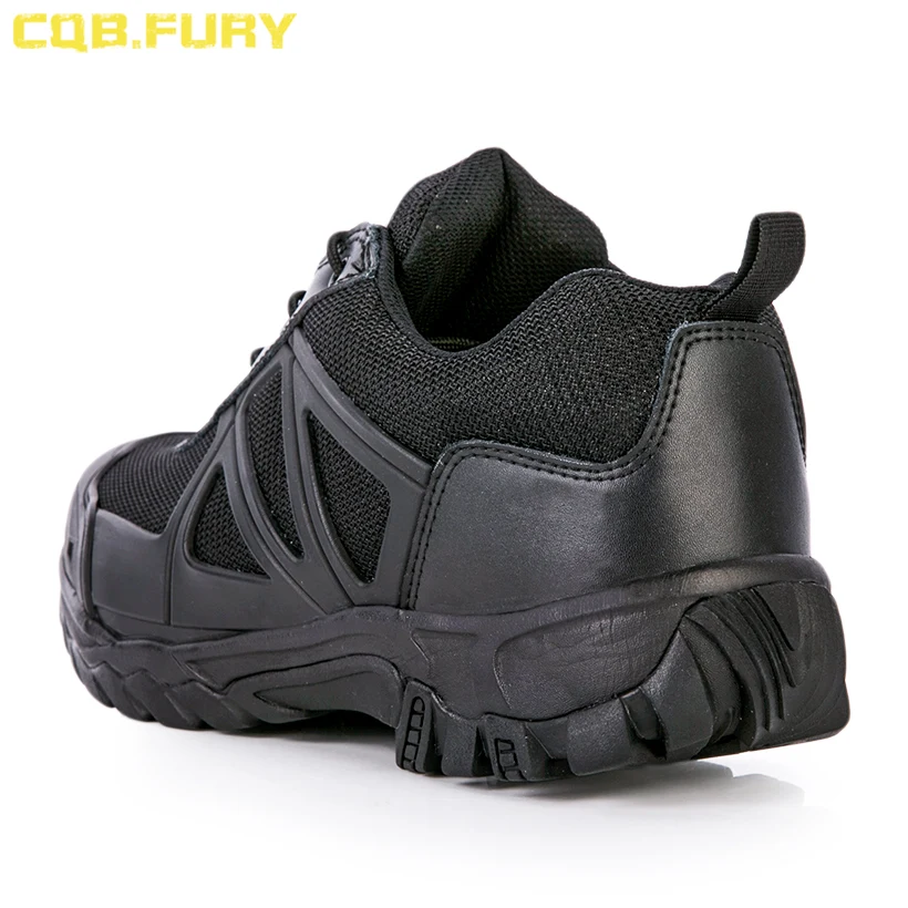 Cheap Comfortable Black Leather Military Combat shoes Security Tactical Police Shoes price