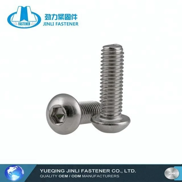 M6 half round head bolt hex socket button head cylinder screw