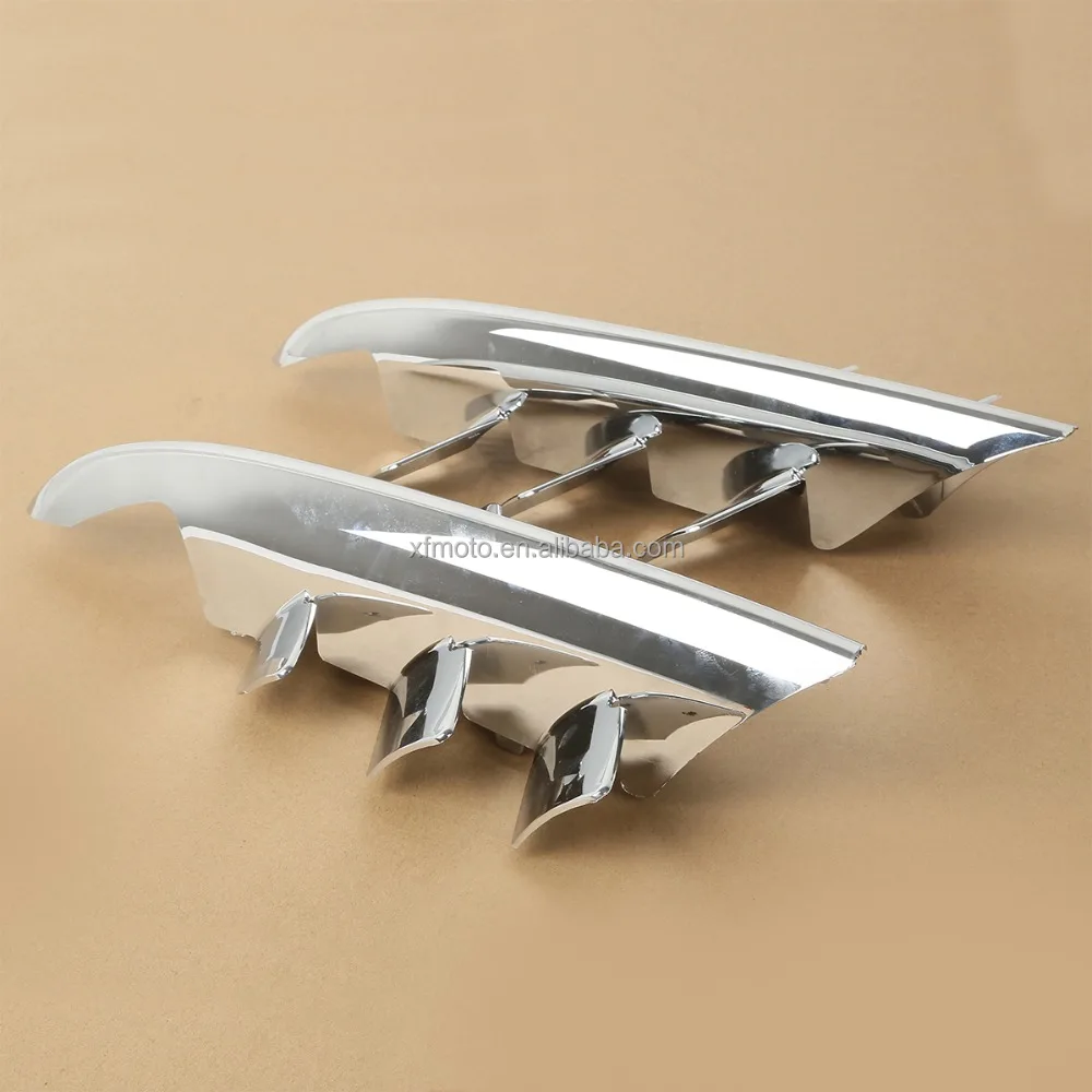 TCMT Chrome Shark Gills Fairing Accents For Honda Goldwing GL1800 GL 1800 2001-2010 XF29011919-E