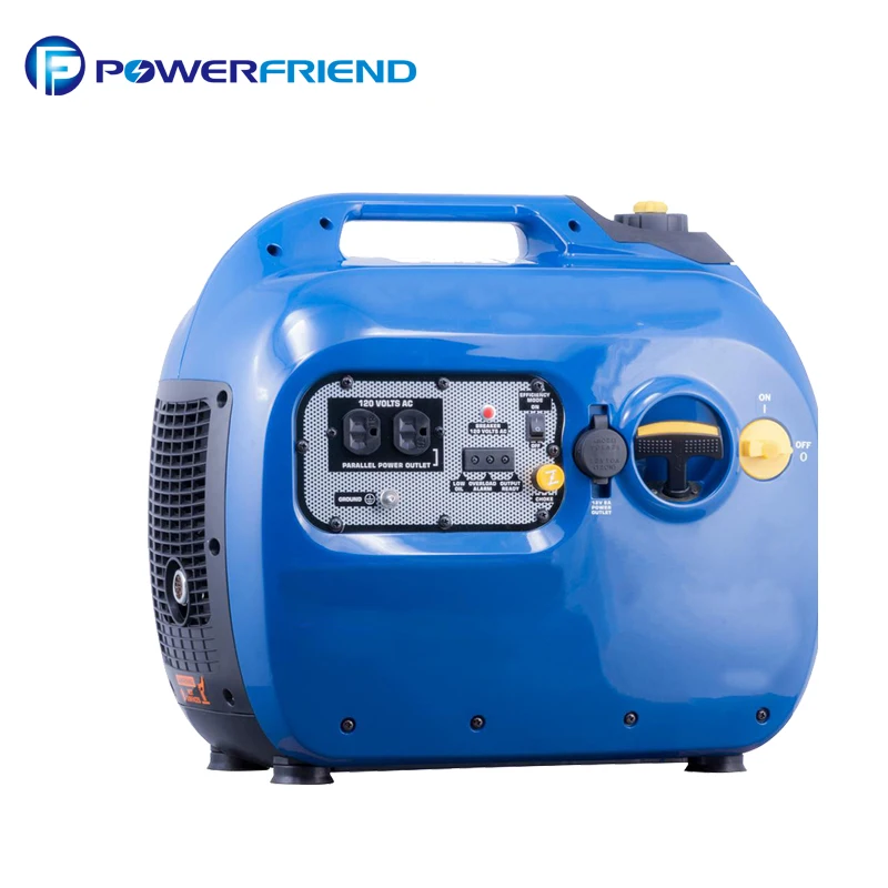 Бесшумный портативный инвертор для домашнего использования, 2 кВт, ручной генератор 1 hp