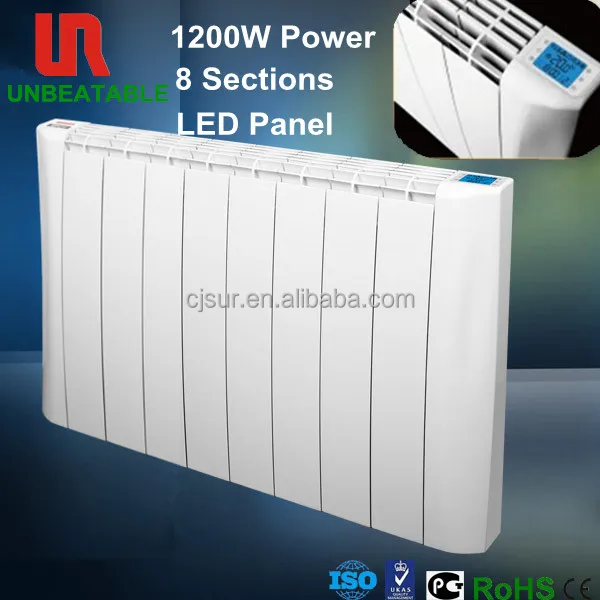 Room heating 1200w wall electric heaters convection radiators type