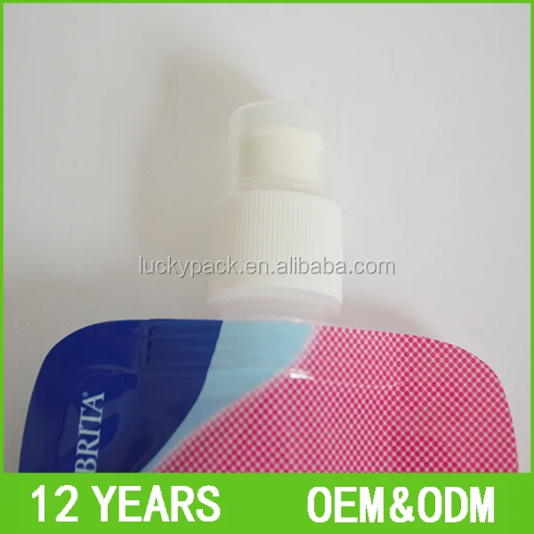 No leak Stand Up Waterproof Food Grade Reusable Spout Pouch