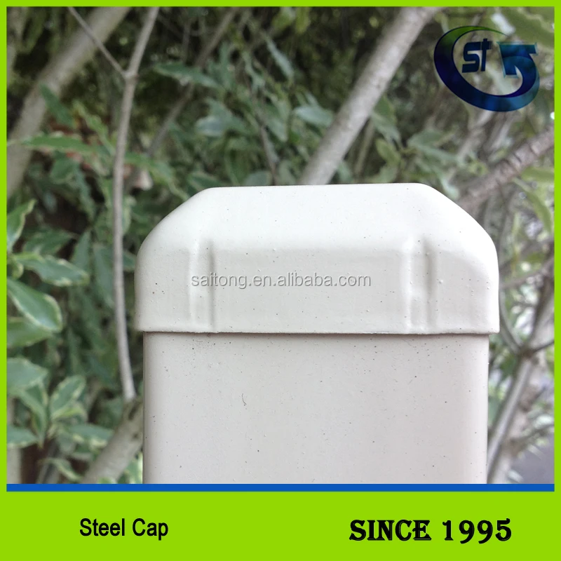 Square steel tubing end cap for steel tube