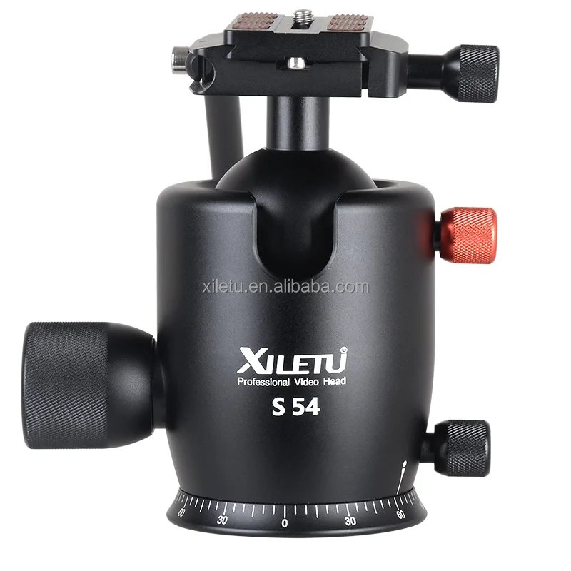 XILETU S 54 Professional Aluminum Handheld Video Digital Camera Tripod ball head