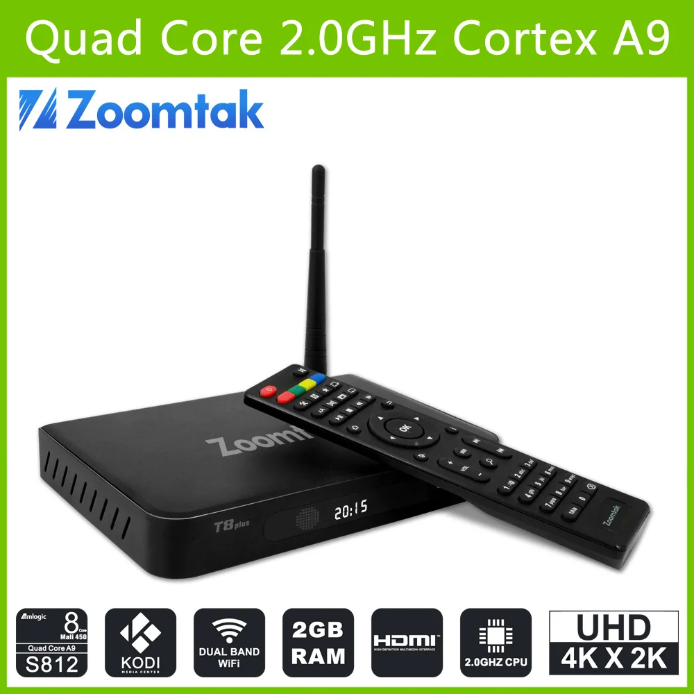 Amlogic S812 H.265 KODI полной комплектации андроид четырехъядерный tv box ядро 4 К