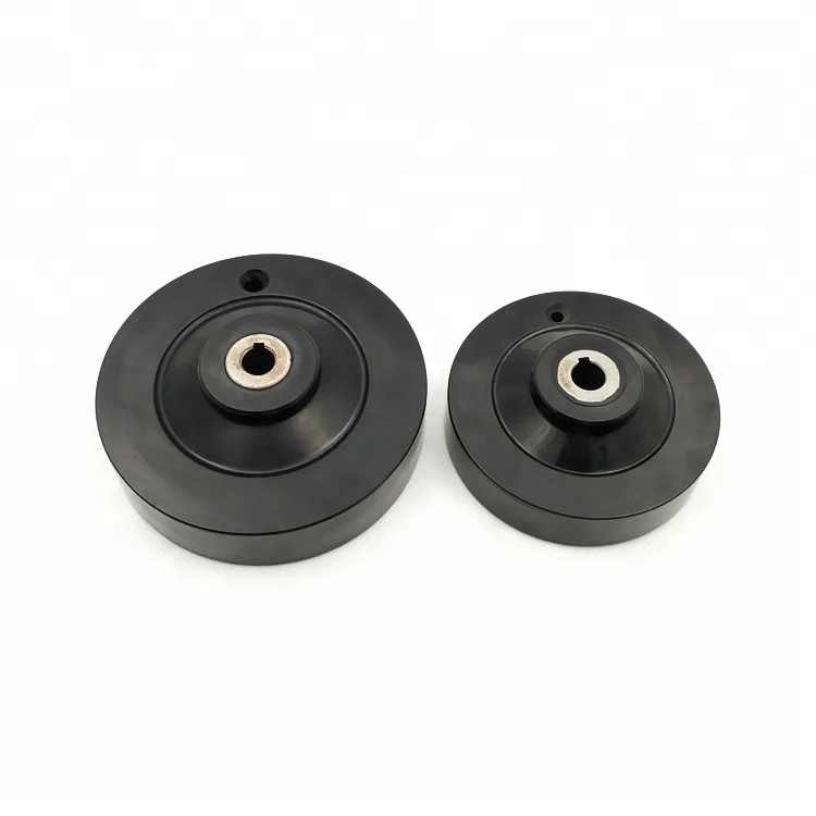 Hot sale black M8 valve aluminium corrugated handwheel