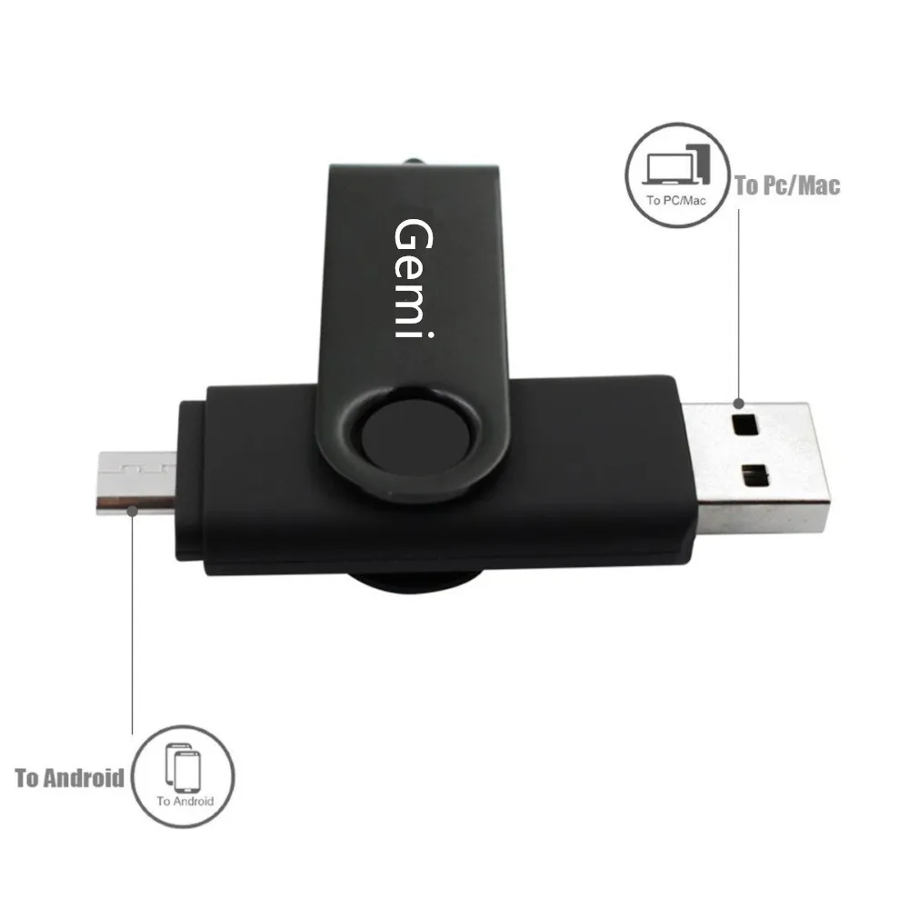  Индивидуальный usb-флеш-накопитель OTG Usb на заказ 8 ГБ 16 32 с логотипом usb для смартфона и