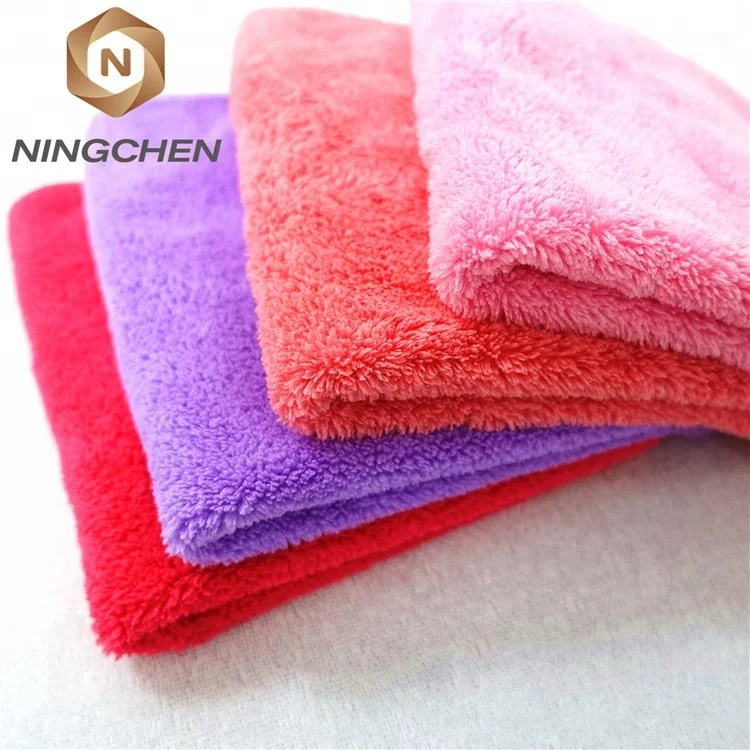 Coral fleece fabric 80% cotton 20% polyester Coral fleece fabric 80% cotton 20% polyester Plush Microfiber Car Cleaning Cloth