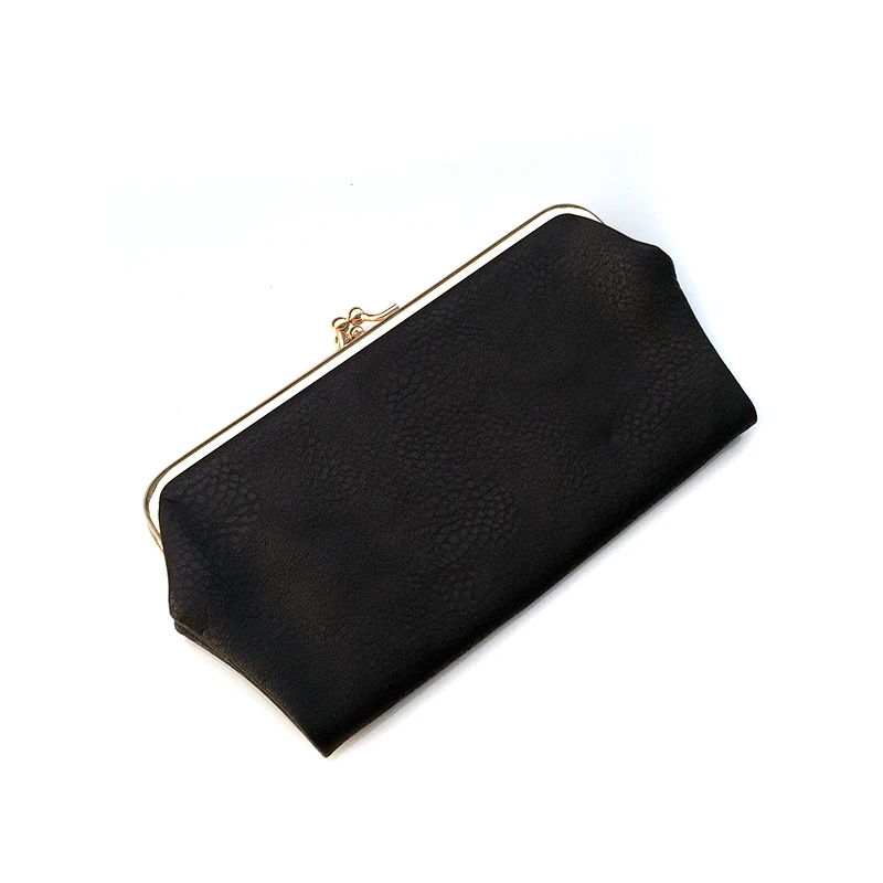 Elegant Woman Frame Metal Clasp Knuckle Clutch Purse Ladies Evening Bag
