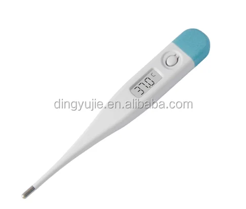 Clinical Digital Thermometer for Adults Baby and Kids, Medical Thermometer for Fever, Flexible and Hygienic Waterproof Tip