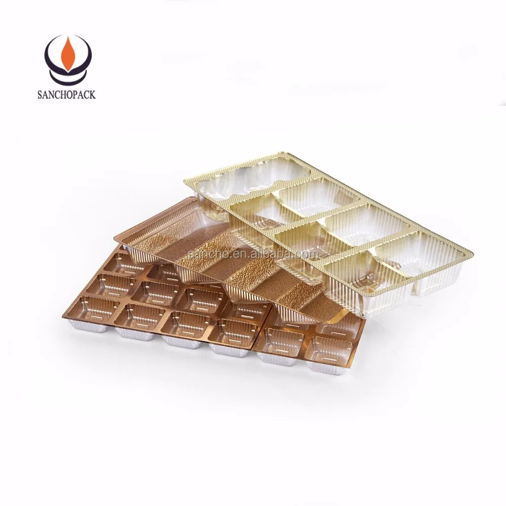 plastic thermoformed chocolate blister tray