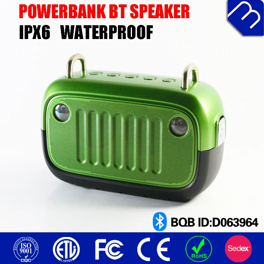 Уникальный Творческий Привет Fi Power Bank Робот Энергии Открытый Активный Сабвуфер Bluetooth Динамик С Светодиодные Лампы свет