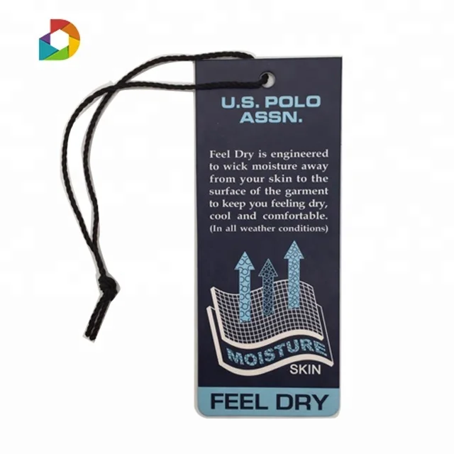 New Design Custom Garment China Hang tag Eco-friendly Paper Hang Tags for Colthing/Shoes/Toys