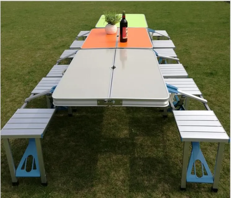 Outdoor table portable laptop table/foldable table with 4 Chairs