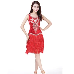 Женские Ревущие 20s/Ф “Великий Гэтсби” платье в винтажном стиле платье с блестками, бусинами и бахромой Хлопушки платья 1920s для маленьких девочек Нарядное коктейльное карнавальных костюмов