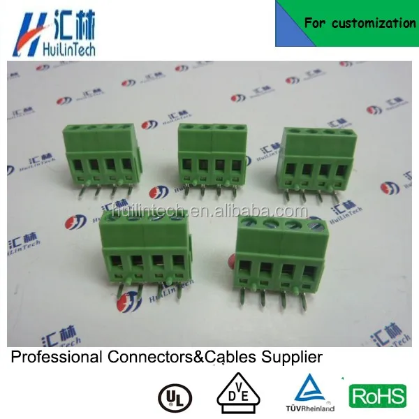 TE 6-ти винт ПЕЧАТНОЙ ПЛАТЫ разъемы проводов медь клеммный блок