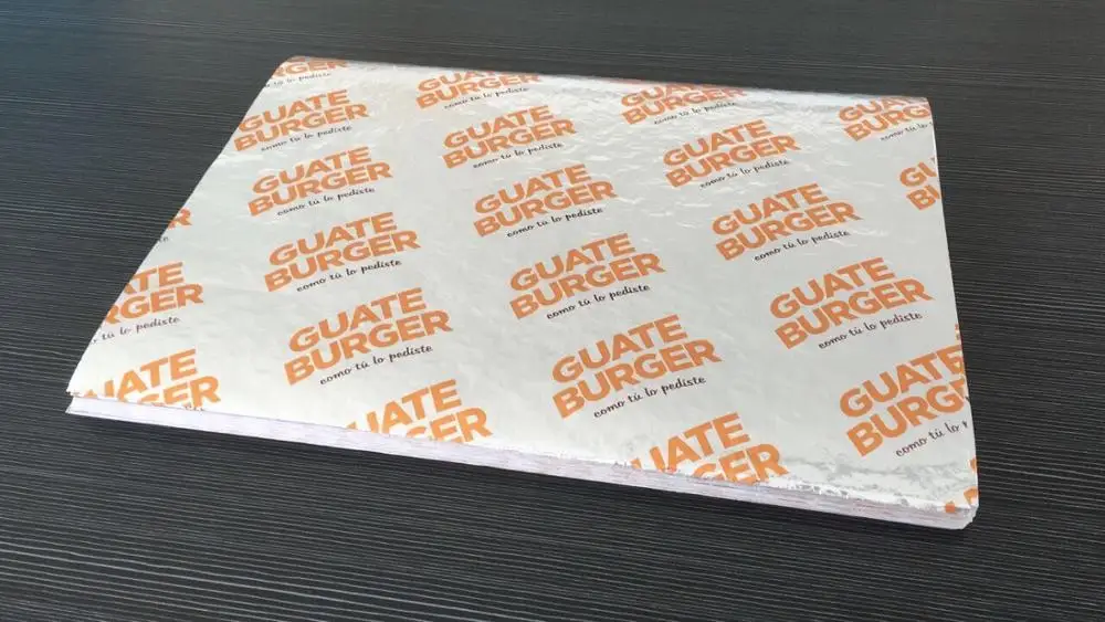 Lamination aluminum foil for hamburger and sandwich wrapping