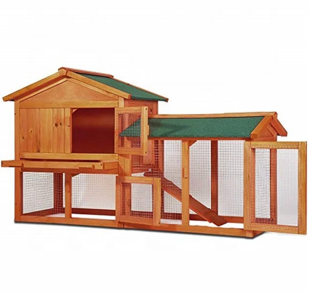 Chicken Coop Rabbit Hutch Wood House waterproof Pet Cage for Small Animals
